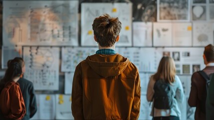 Proud Student Presenting Science Fair Project to Engaged Classroom Audience