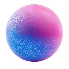 Obraz premium Colorful rubber ball with a smooth surface isolated on white and transparent background