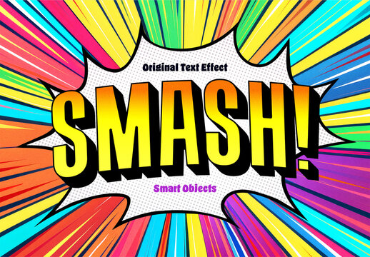 Colorful Comic Text Effect With Generative AI