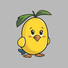 yellow apple with a smile