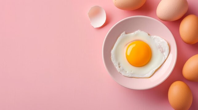 National Egg Day with copy space for text