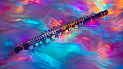 Clarinet in Bright Neon Colours
