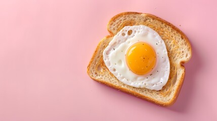 National Egg Day with toast. copy space for text