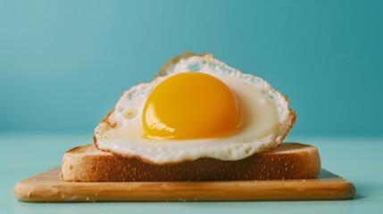 National Egg Day with toast. copy space for text