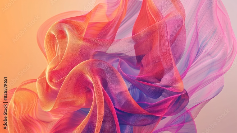 Aufkleber A captivating animated abstract design of geometric shapes and patterns, their movements intertwining in a mesmerizing dance.