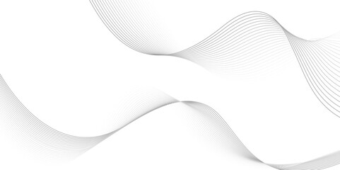 Abstract grey, white smooth element swoosh speed wave modern stream background. Wave lines created using blend tool and dots. abstract frequency sound wave lines and twisted curve lines background.