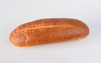 a loaf of bread on a white background french baguette 