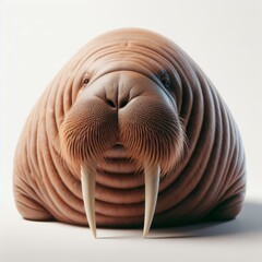 walrus seal  on white