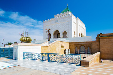 Rabat, Morocco - Mausoleum of Mohammed V. Rabat is the capital city of Morocco, an administrative city but very popular.