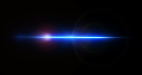 Light flare moving overlay asset in black. Long arm shining lens flare light leak realistic for a montage visual title beat animation. Creative spotlight sparkles abstract flash.