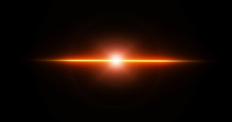 Light flare moving overlay asset in black. Long arm shining lens flare light leak realistic for a montage visual title beat animation. Creative spotlight sparkles abstract flash.