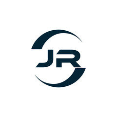 JR logo. J R design. White JR letter. JR, J R letter logo design. J R letter logo design in FIVE, FOUR, THREE, style. letter logo set in one artboard. J R letter logo vector design.
