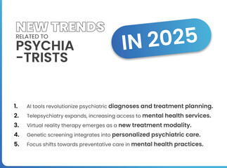 New Trends Related to Psychiatrists in 2025