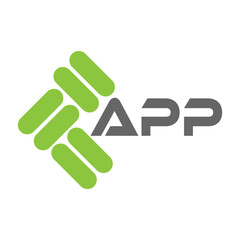 APP letter logo vector design, APP simple and modern logo. APP luxurious alphabet design
