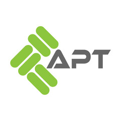 APT letter logo vector design, APT simple and modern logo. APT luxurious alphabet design