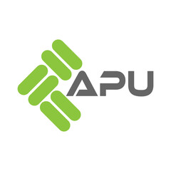APU letter logo vector design, APU simple and modern logo. APU luxurious alphabet design