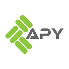 APY letter logo vector design, APY simple and modern logo. APY luxurious alphabet design