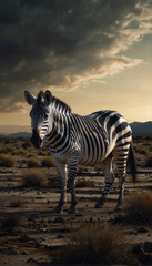 zebra in the wild