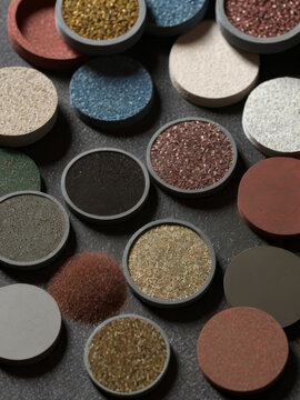close up of different types of abrasives