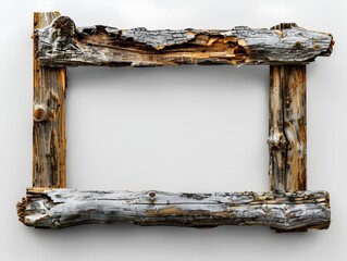 Weathered Rustic Barnwood Frame Backdrop for Farmhouse Decor and Wall Art Display