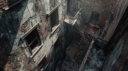 The aftermath of a devastating earthquake.