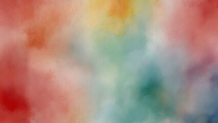 Fototapeta premium Red Dominant Watercolor Abstract Background