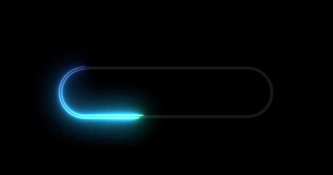 Neon retro style name placeholder neon sign board. Empty title space intro reveals shiny glowing rectangular frames for nightclubs, motels, and hotels. Circus billboard shows opener credit role asset.