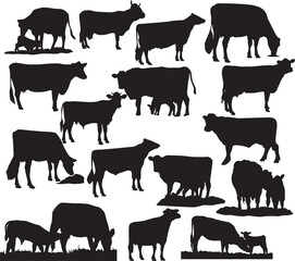 Print Holstein EPS; Holstein Silhouette; Holstein EPS; Cattle Show; Holstein Dairy Cow Vector; Holstein Milk Cow; Eps

