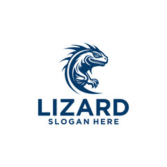 Lizard, animal and wildlife logo vector illustration