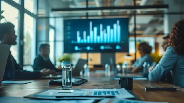 Diverse Corporate Team Collaborating on Video Conference for Business Success