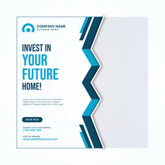 Modern real estate social post design template