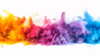 Obraz premium A colorful explosion of paint is shown in the image