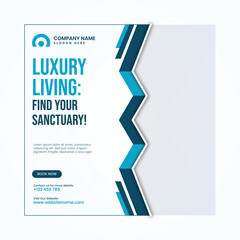 Modern real estate social post design template