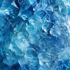 Enchanting Icy Crystals Frozen in Time Translucent Geometric Patterns of Chilled Crystalline Formations Captured in Icy Stillness