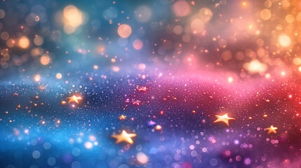 Fototapeta premium A colorful background with stars scattered throughout