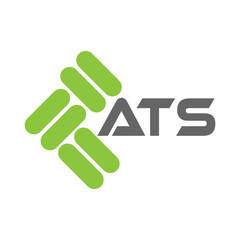 ATS letter logo vector design, ATS simple and modern logo. ATS luxurious alphabet design