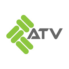 ATV letter logo vector design, ATV simple and modern logo. ATV luxurious alphabet design