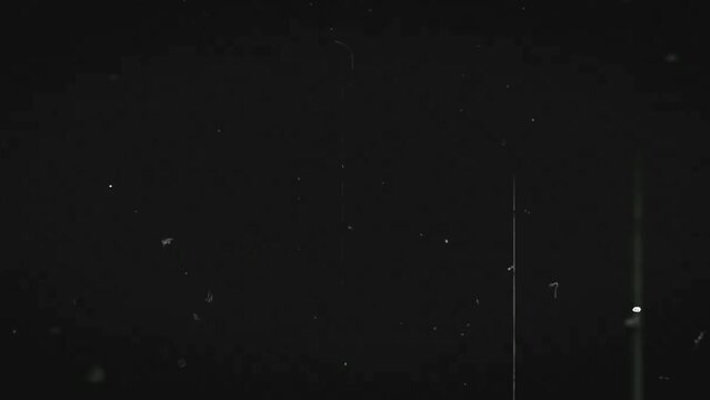 Old Film Overlay. Video Mask with Scratches and Shimmer. Seamless Loop 4K Animation.	