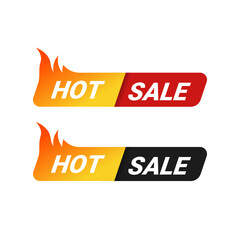 Hot Sale Web Banner with gradient fire