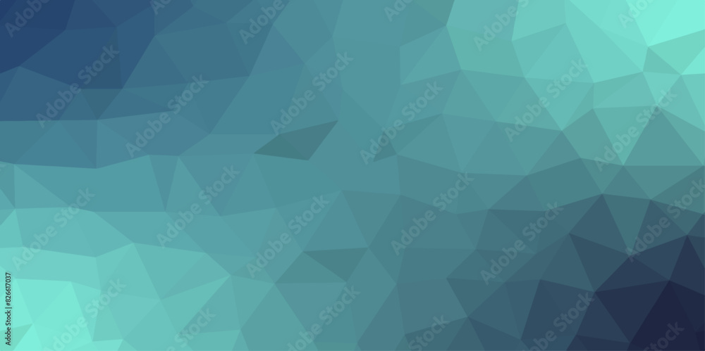 Aufkleber Abstract triangular Light BLUE vector shining template. Vector polygon geometrical crystal, design, diamond, digital, element, futuristic design with gradient.