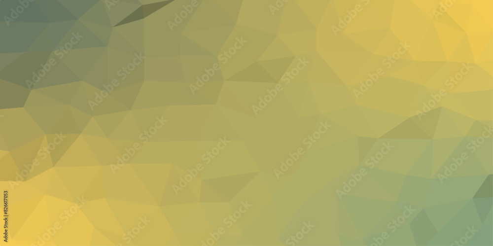 Aufkleber abstract triangular light yellow vector shining template. vector polygon geometrical crystal, design