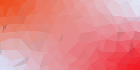 Obraz premium Abstract triangular Light Orange vector shining template. Vector polygon geometrical crystal, design, diamond, digital, element, futuristic design with gradient.