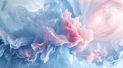 First day of summer, pastel hues, abstract floral patterns