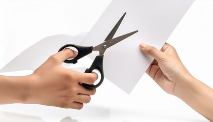 hand with scissors