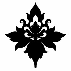 abstract flower tattoo