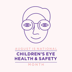 eye, prevention, care, month, awareness, international, safety, health, child, illustration, children, school, sight, vision, day, vector, banner, observance, concept, national, poster, worldwide, wor