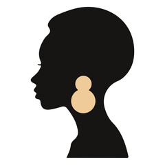 silhouette of African woman