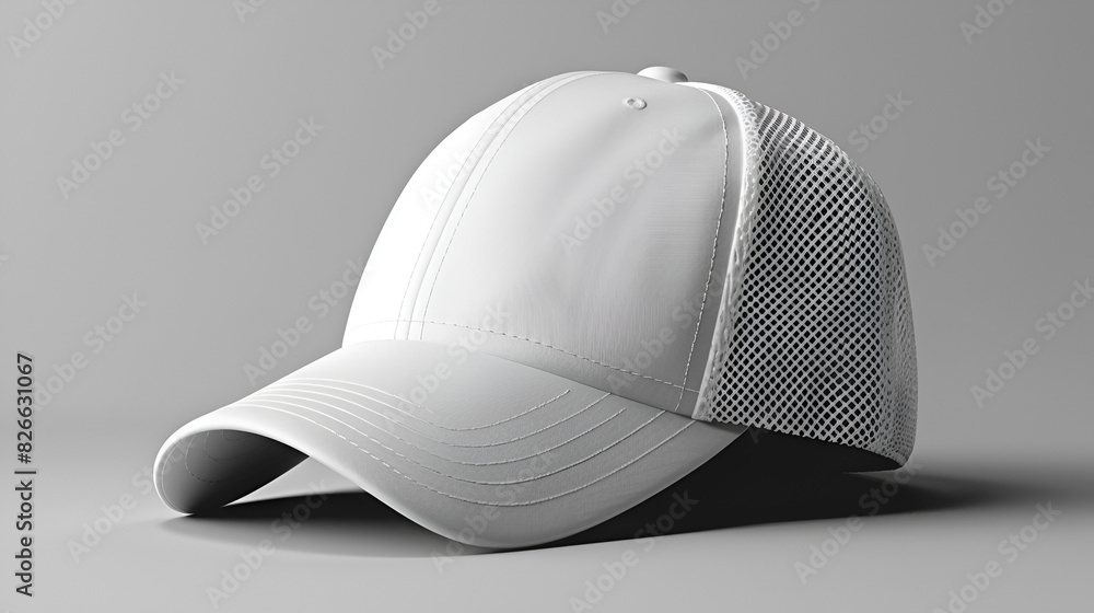 Wall mural Psd sports cap logo mockup isolated