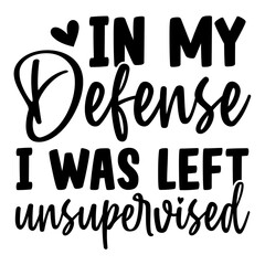 In My Defense I Was Left Unsupervised SVG