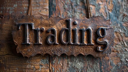 Leather Financial Markets concept art poster.